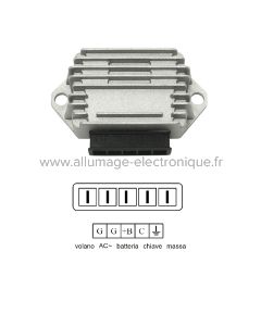 Regulador PIAGGIO VESPA PK XL 125 (1986-1989) - Marca: BCR - Referencia original: 230824 - 58074R