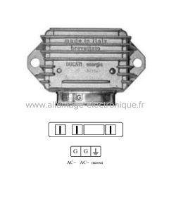 Regulador PIAGGIO VESPA PK XL 125 (1986-1989) - Marca: DUCATI ENERGIA - Referencia original: 1616395