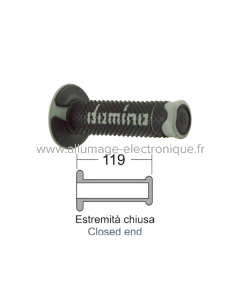 Puños DOMINO gris/negro blando