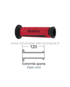 Puños DOMINO Turismo rojo/negro