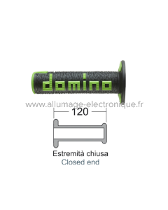 Puños DOMINO Off-road negro/verde