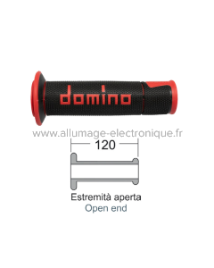 Puños DOMINO Road-Racing color negro/rojo