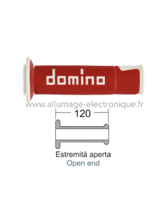 Puños DOMINO Road-Racing rojo/blanco