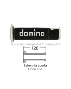 Puños DOMINO Road-Racing negro/blanco