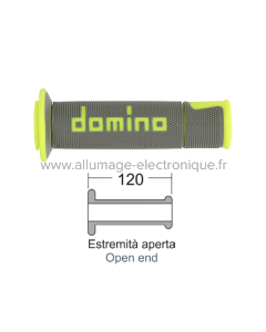 Puños DOMINO Road-Racing gris/fluo