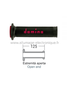 Puños de carretera DOMINO Negro/Rojo