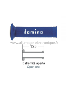 Puños de carretera DOMINO azul/blanco