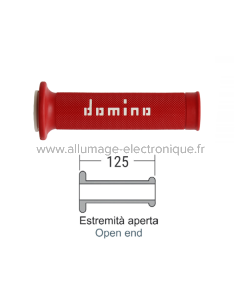 Puños de carretera DOMINO Blanco/Rojo