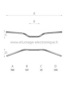 Manillar de carretera Domino L - 760 mm