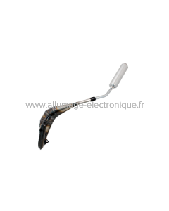 Sistema de escape soldado a mano Evok Iron Pipe con silenciador Shorty de acero inoxidable y aluminio para HM Cre Baja/Six Competiton - Crm Derapage 50 07-09