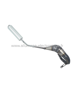 Sistema de escape soldado a mano Evok Iron Pipe con silenciador Shorty de acero inoxidable y aluminio para Fantic Caballero/XE-XM 50 17-25