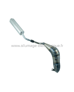 Sistema de escape soldado a mano Evok Iron Pipe con silenciador Shorty de acero inoxidable y aluminio para Vent Baja-Derapage 50 19-22