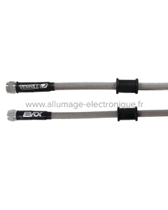 MANGUERA DE FRENO DE 1250 MM - TUERCAS GIRATORIAS BSP DE 1/8 - TRANSPARENTE