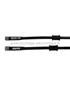 MANGUERA DE FRENO DE 450 MM - TUERCAS GIRATORIAS BSP DE 1/8 - NEGRA