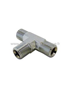 CONECTOR EN T BSP DE 1/8 - CROMADO
