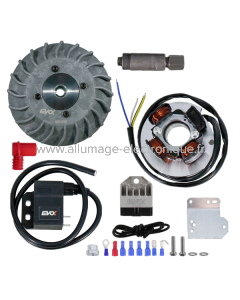 Kit de encendido electrónico Evok Iron Spark Vespa 50 Special-50 L/N/R-PK50-125/125 Primavera-125 ET3 Ø19 - Volante mecanizado a partir de tocho