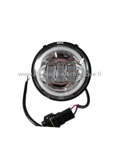 Luz completa delantera Fondo cromado Evok Iron led Piaggio Vespa 50cc N/L/R