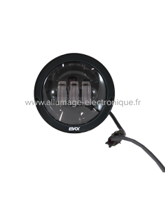 Luz delantera completa Led Sin Ángel Eyes Fondo Negro Evok Iron led para Piaggio SI FL2