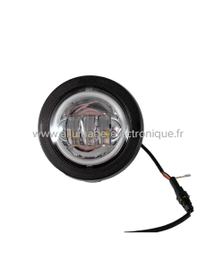 Luz Completa Delantera Fondo Cromado Iron led EVOK Piaggio Vespa HP fl 50-125cc