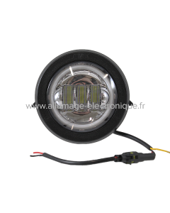 Luz delantera completa Iron led EVOK Fondo cromado Piaggio Vespa Pk 50-125cc S/Xl