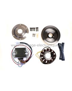 Kit alternador carga bateria Ducati 250cc 350cc 450cc cárter ancho fijación 4 orificios - STK163