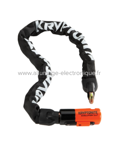 Candado cadena integrada EVOLUTION SERIES 4 - 90 cm, negro naranja
