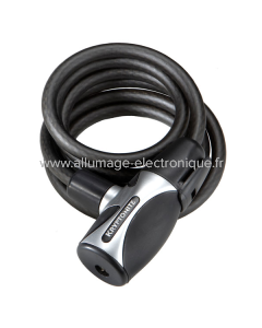 Candado cable espiral KRYPTOFLEX 1218 - negro