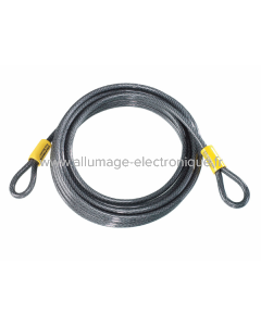 Cable de doble bucle KRYPTOFLEX 3010 - plata amarillo