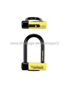 Candado U-Lock FAHGETTABOUDIT MINI - negro amarillo