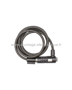 Candado cable espiral KRYPTOFLEX 1018 COMBO - negro