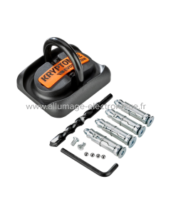 Anclaje suelo EVOLUTION - negro naranja