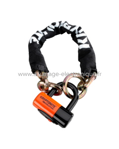 Cadena NEW YORK NOOSE 1275 y candado EVOLUTION SERIES 4 - negro naranja