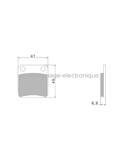 Pastillas de freno Nissin A0060 Premium Semi-Metallic - 2P-206NS