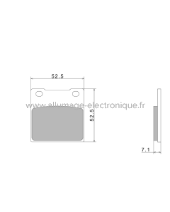 Pastillas de freno Nissin A0120 Premium Semi-Metallic - 2P-213NS