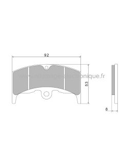 Pastillas de freno Nissin A0200 Premium Semi-Metallic - 2P-222