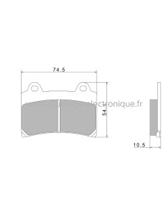 Pastillas de freno Nissin A0250 Premium Semi-Metallic - 2P-228NS