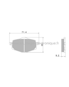 Pastillas de freno Nissin A0260 Premium Semi-Metallic - 2P-229NS
