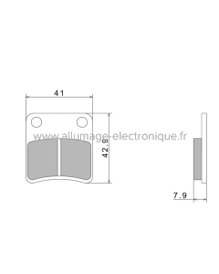 Pastillas de freno Nissin A0420 Premium Semi-Metallic - 2P-246NS