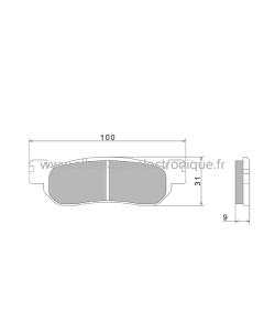 Pastillas de freno Nissin A0590 Premium Semi-Metallic - 2P-266NS