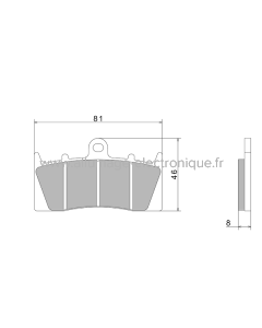Pastillas de freno Nissin A0610 Premium Semi-Metallic - 2P-268