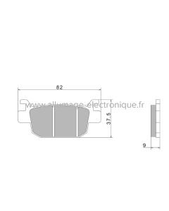 Pastillas de freno Nissin A1020 Premium Semi-Metallic - 2P-334NS