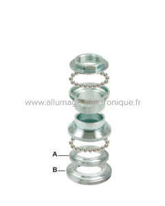 RMS Juego completo de rodamientos de dirección Malaguti F12 Phantom/Crosser 50cc