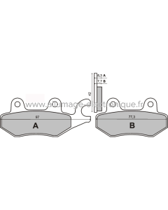 Pastillas Freno Sinter-Tech Honda NSR 50cc