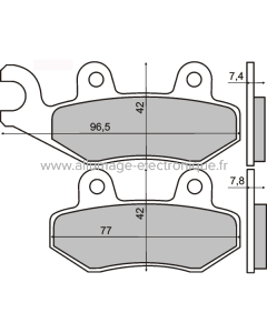 Pastillas Freno Sinter-Tech Peugeot LXR 125cc