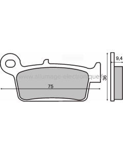 Pastillas Freno Sinter-Tech Honda CRM 50cc