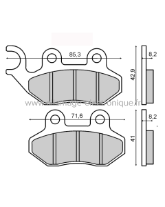 Pastillas Freno Sinter-Tech Cagiva City 50cc