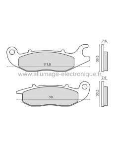Pastillas Freno Sinter-Tech Honda CBF 125cc