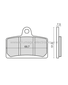 Pastillas Freno Sinter-Tech Peugeot XR7 50cc