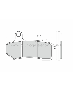 Pastillas Freno Sinterizadas Sinterizadas Harley Davidson VRSCA 1130 V-Rod