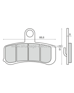 Pastillas de Freno Sinter-Tech Harley Davidson FXD Dyana